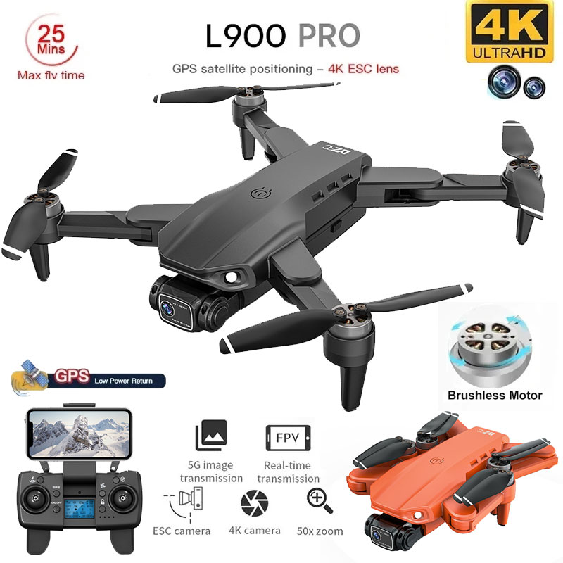 Drone Rc Pro - L900 Pro GPS Drone 4K Profesjonalny