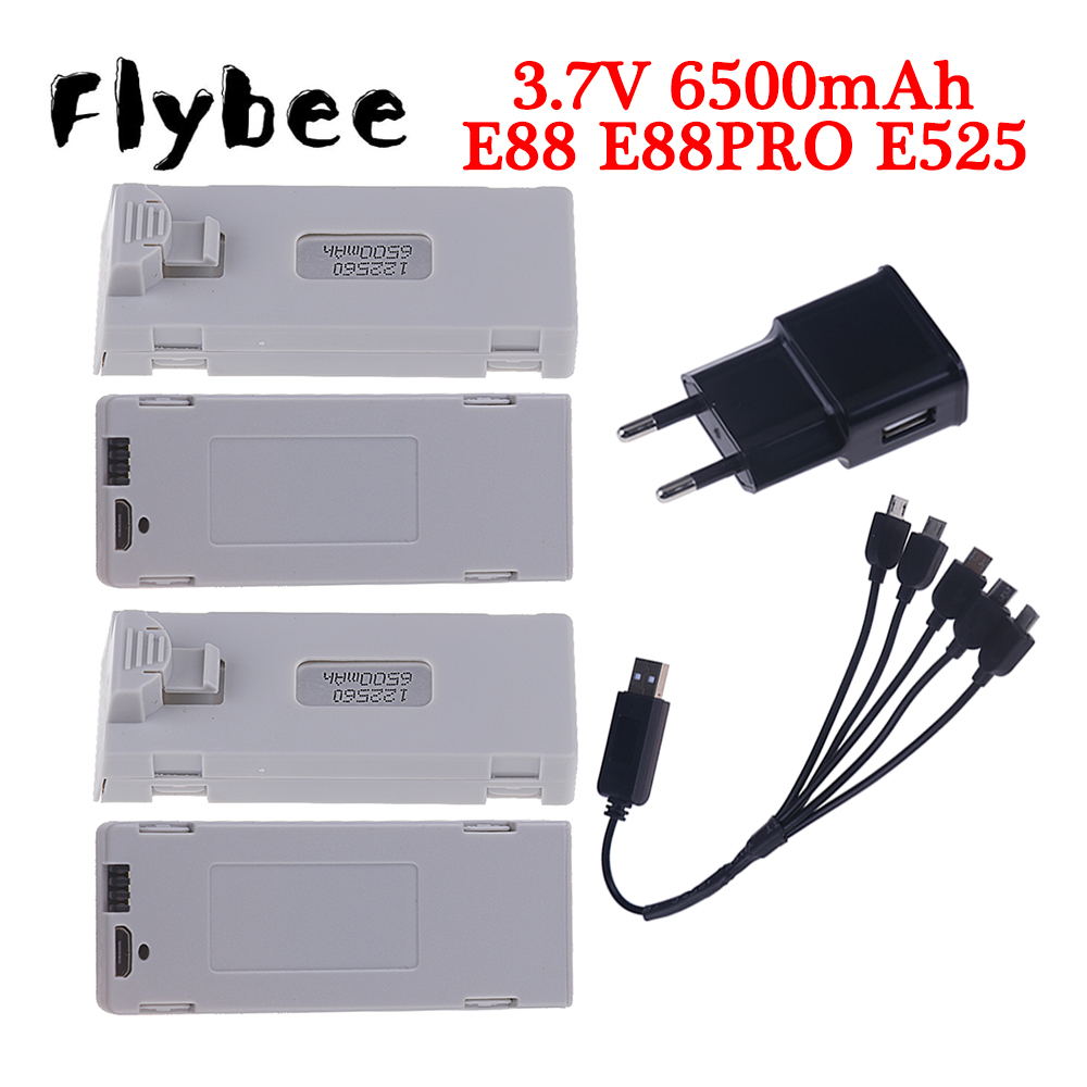 Drone E88 Rc Quadcopter - Oryginalna bateria E88 3.7V 6500mAh Lipo