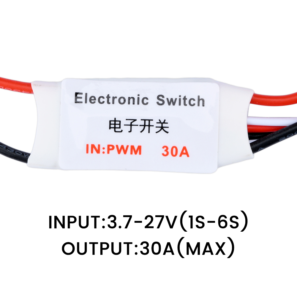 Drone Switch Rc - 3.7-27V 30A Elektroniczny przełącznik sterowany pilotem,