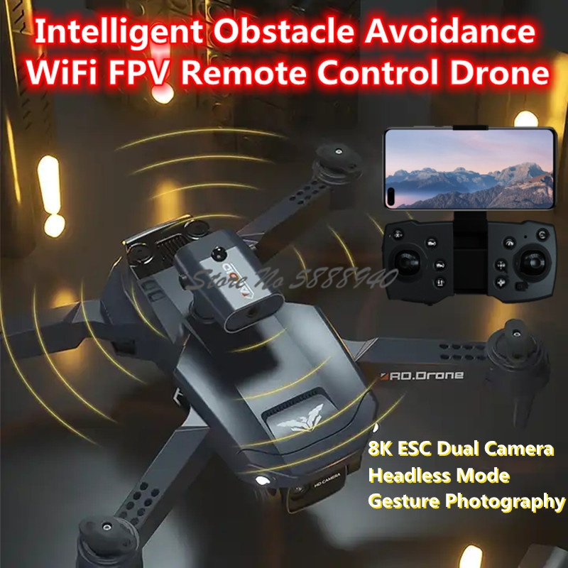 Drone Smart Rc Foldable - Inteligentne unikanie przeszkód składany WIFI FPV