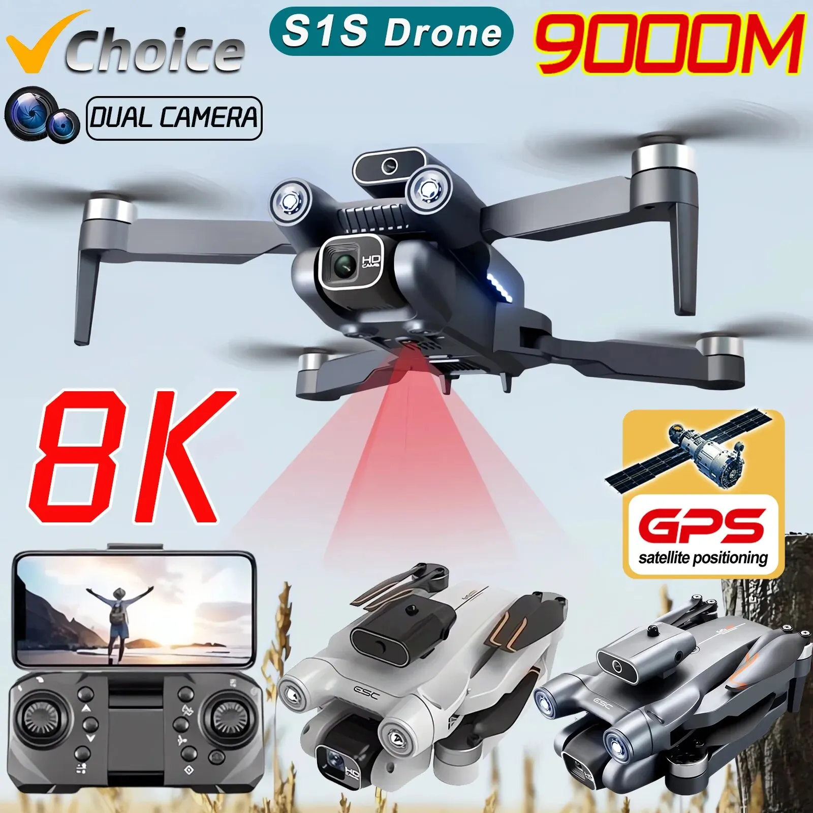 Nowy S1S 5G GPS Drone Camera 8 – Drone Rc Gps recenzja i cena