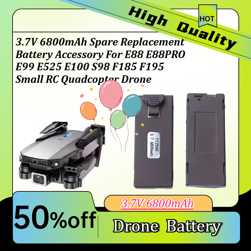 3.7V 6800mAh Zapasowa Bateria  – Drone Rc E99 recenzja i cena