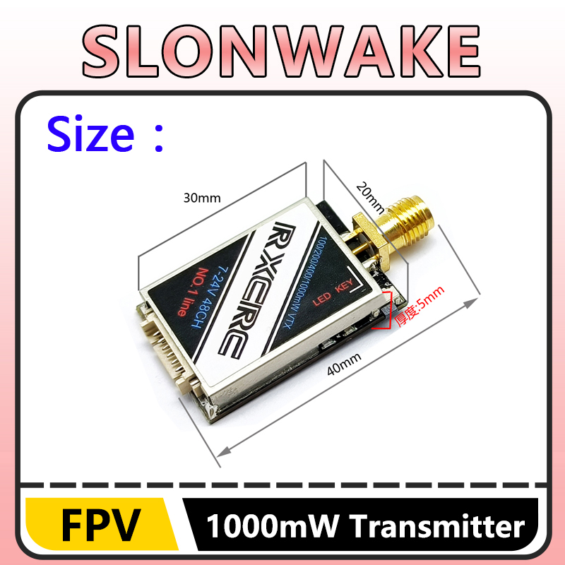 SLONWAKE 5.8G 48CH 1W VTX 100/ – Drone Rc Airplane recenzja i cena