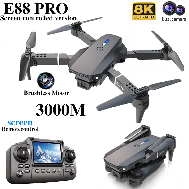 Dron E88 PRO z ekranem, kamerą – Drone E88 Rc Quadcopter recenzja i cena